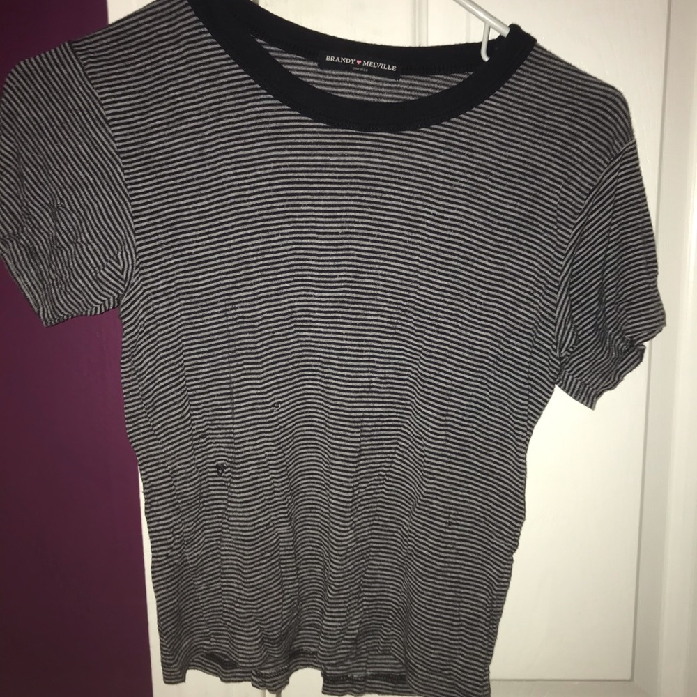 Distressed Brandy Shirt!